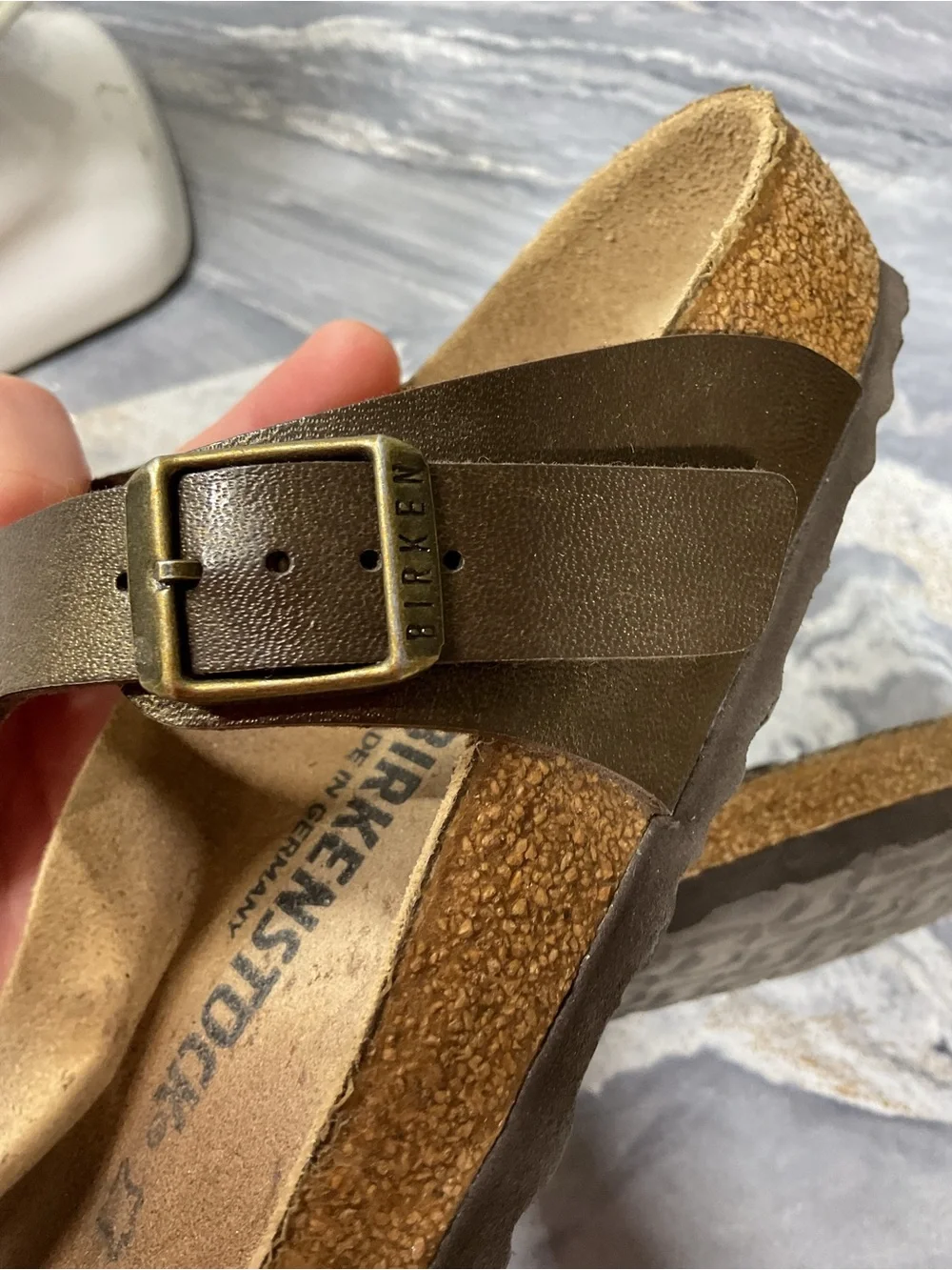 Birkenstock Women Shoes Gizeh T-strap Thong Sandals Flats Slip On Size 38 - Picture 4 of 16